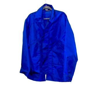 POLO Ralph Lauren Blue nylon rain anorak jacket XL
as new condition